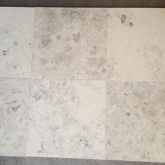 Jura Gray Limestone Tile - 12" x 12" x 3/8" Honed