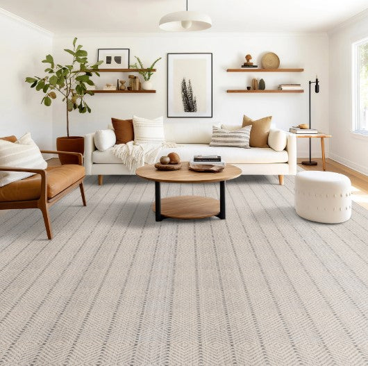 Fine Weave Kariba Wool White Sand 13047