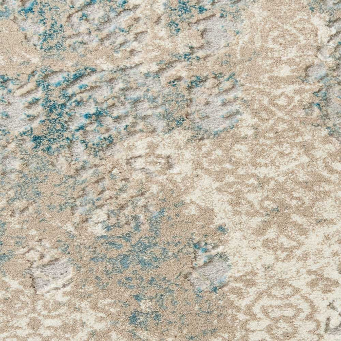 Karma Polypropylene & Polyester Ivory Light Blue IVLTB