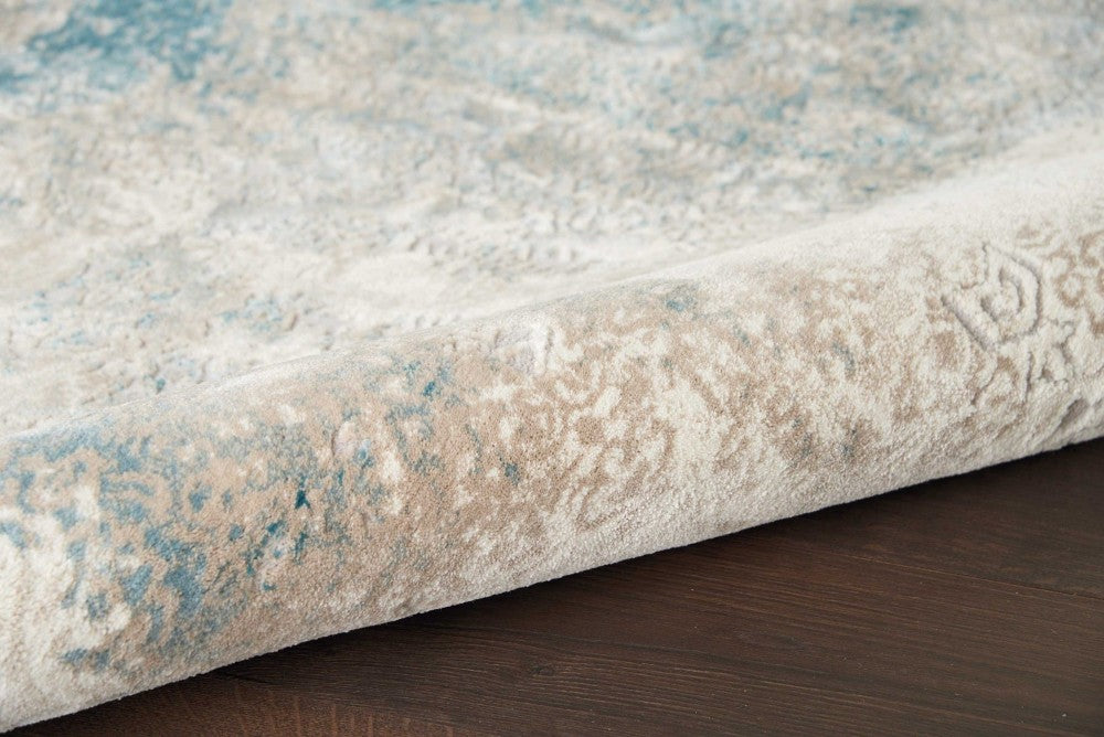Karma Ivory Light Blue IVLTB Polypropylene & Polyester