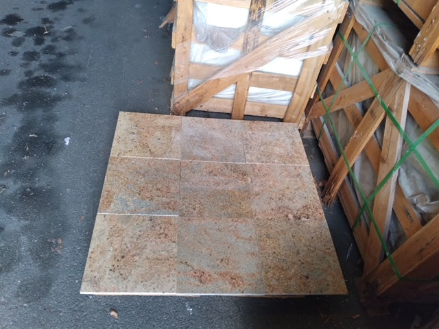 Kashmir Gold Granite Tile - 12" x 12" Polished