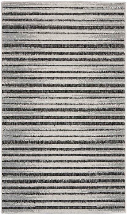 Key Largo Dark Grey KLG01 Polypropylene & Polyester Contemporary Area Rug - 4 Ft x 6 Ft