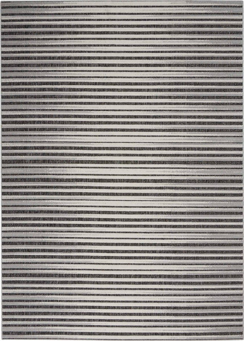 Key Largo Dark Grey KLG01 Polypropylene & Polyester Contemporary Area Rug - 10 Ft Runner