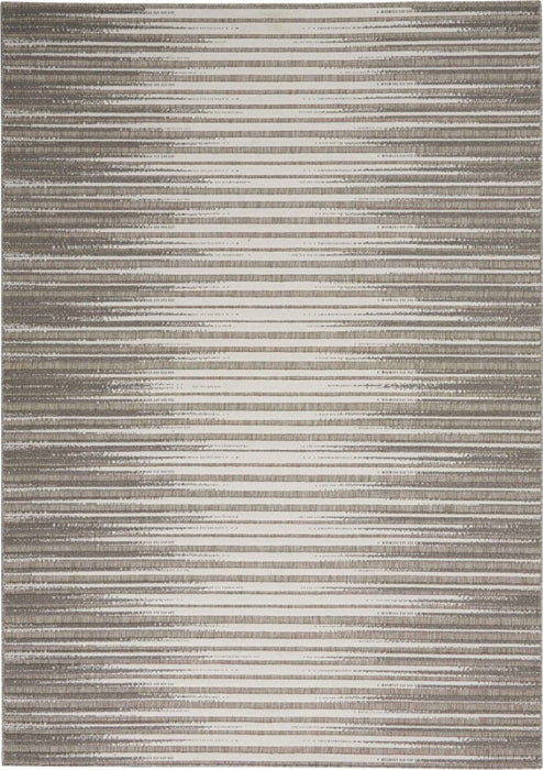 Key Largo Light Grey KLG01 Polypropylene & Polyester Contemporary Area Rug - 4 Ft x 6 Ft