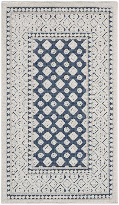 Key Largo Blue KLG02 Polypropylene & Polyester Modern Area Rug - 9 Ft x 12 Ft