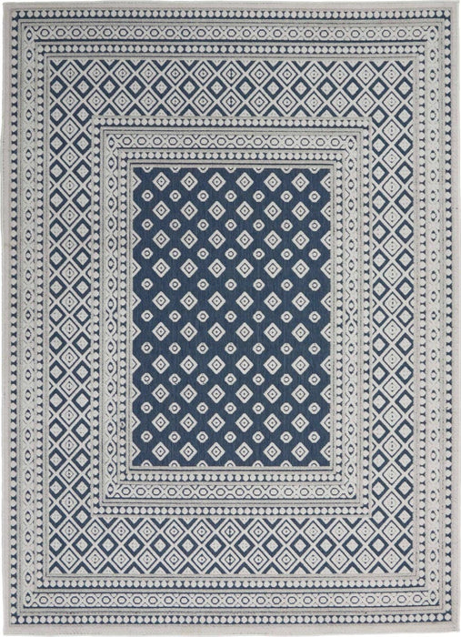 Key Largo Blue KLG02 Polypropylene & Polyester Modern Area Rug - 9 Ft x 12 Ft