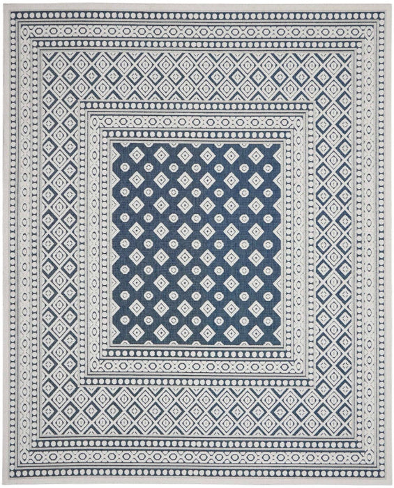 Key Largo Blue KLG02 Polypropylene & Polyester Modern Area Rug - 9 Ft x 12 Ft