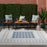 Key Largo Blue KLG02 Polypropylene & Polyester Modern Area Rug - 8 Ft x 10 Ft