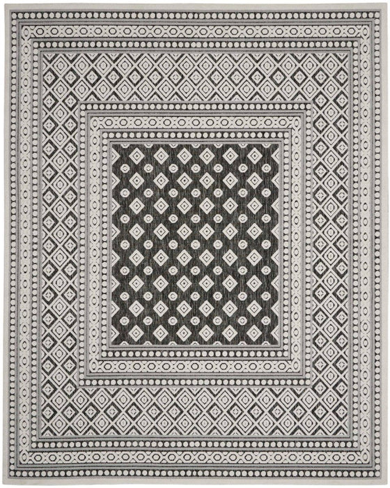 Key Largo Dark Grey KLG02 Polypropylene & Polyester Modern Area Rug - 8 Ft x 10 Ft