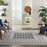 Key Largo Dark Grey KLG02 Polypropylene & Polyester Modern Area Rug - 8 Ft x 10 Ft