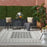 Key Largo Dark Grey KLG02 Polypropylene & Polyester Modern Area Rug - 8 Ft x 10 Ft