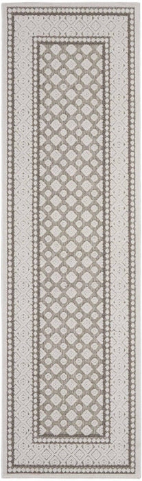 Key Largo Light Grey KLG02 Polypropylene & Polyester Modern Area Rug - 10 Ft Runner
