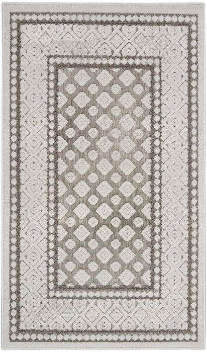 Key Largo Light Grey KLG02 Polypropylene & Polyester Modern Area Rug - 10 Ft Runner