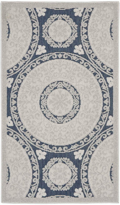 Key Largo Blue KLG03 Polypropylene & Polyester Area Rug - 10 Ft Runner