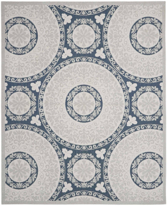 Key Largo Blue KLG03 Polypropylene & Polyester Area Rug - 5 Ft x 7 Ft