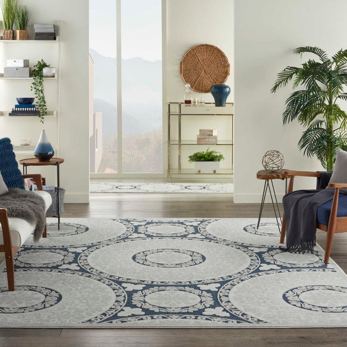 Key Largo Blue KLG03 Polypropylene & Polyester Area Rug - 9 Ft x 12 Ft