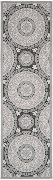 Key Largo Grey KLG03 Polypropylene & Polyester Contemporary Area Rug - 10 Ft Runner