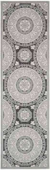 Key Largo Grey KLG03 Polypropylene & Polyester Contemporary Area Rug - 10 Ft Runner