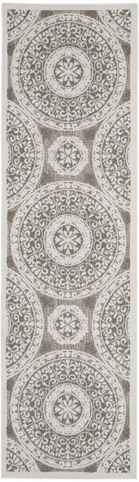 Key Largo Taupe KLG03 Polypropylene & Polyester Contemporary Area Rug - 5 Ft x 7 Ft