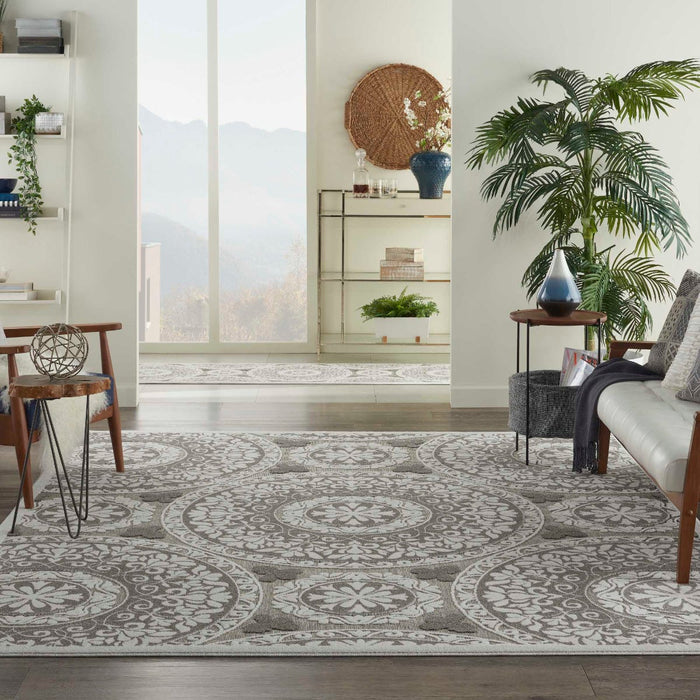 Key Largo Taupe KLG03 Polypropylene & Polyester Contemporary Area Rug - 9 Ft x 12 Ft