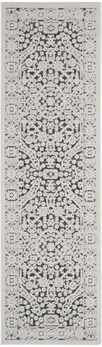 Key Largo Dark Grey KLG04 Polypropylene & Polyester Persian Area Rug - 8 Ft Runner