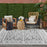 Key Largo Dark Grey KLG04 Polypropylene & Polyester Persian Area Rug - 8 Ft Runner