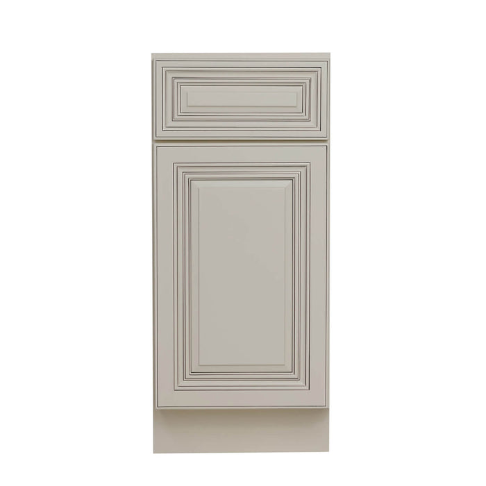 Antique White Wood Base Cabinet 1
