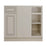 Antique White Wood Corner Blind Base Cabinet 1