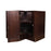 Beech Espresso Wood Corner Lazy Susan Base Cabinet 1