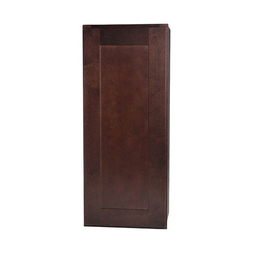 Beech Espresso Wood Wall Cabinet 1