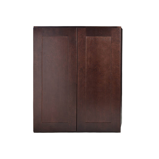 Beech Espresso Wood Wall Cabinet 1