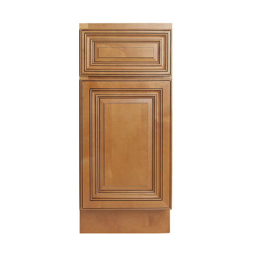 Coffee Glaze Wood Base Cabinet 1