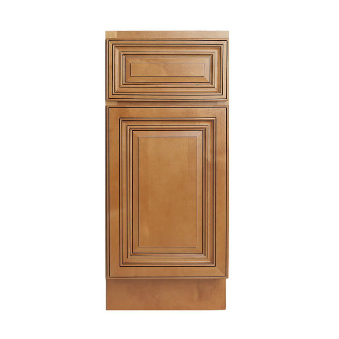 Coffee Glaze Wood Base Cabinet 1