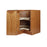 Coffee Glaze Wood Corner Lazy Susan Base Cabinet 1