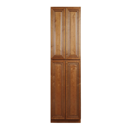 Coffee Glaze Wood Pantry Cabinet 1