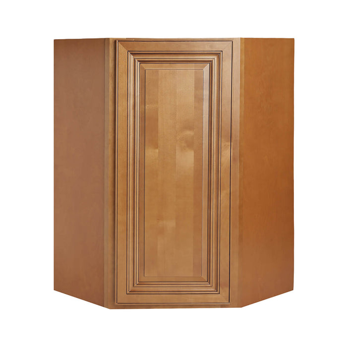 Coffee Glaze Wood Blind Wall Cabinet 1