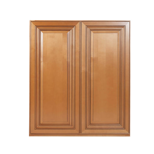 Coffee Glaze Wood Wall Cabinet 1