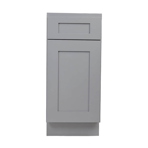 Gray Shaker Wood Base Cabinet 1
