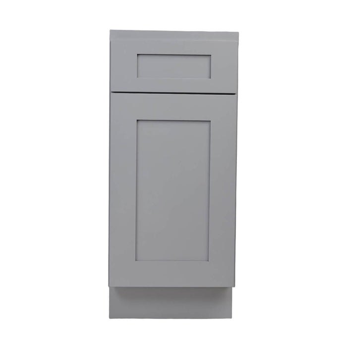 Gray Shaker Wood Base Cabinet 1