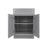 Gray Shaker Wood Base Cabinet 1