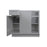 Gray Shaker Wood Corner Blind Base Cabinet 1