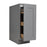 Gray Shaker Wood Pull Out Base Cabinet 1