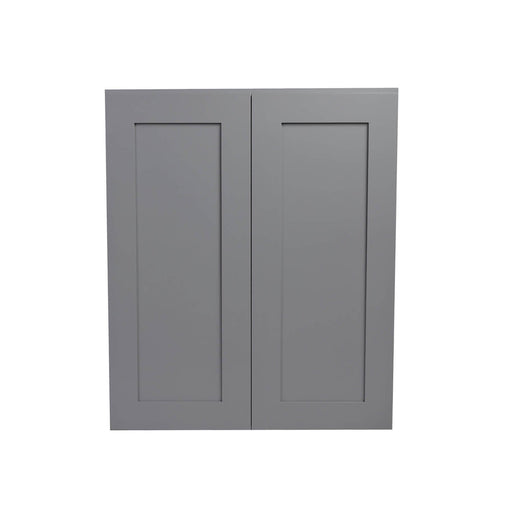 Gray Shaker Wood Wall Cabinet 1