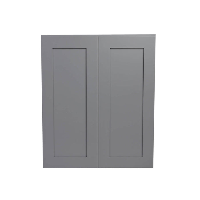 Gray Shaker Wood Wall Cabinet 1