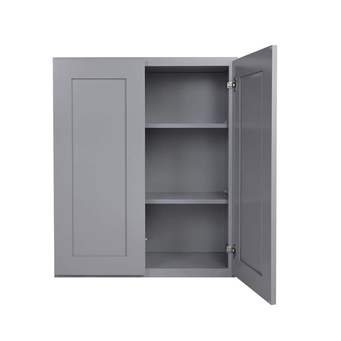 Gray Shaker Wood Wall Cabinet 1