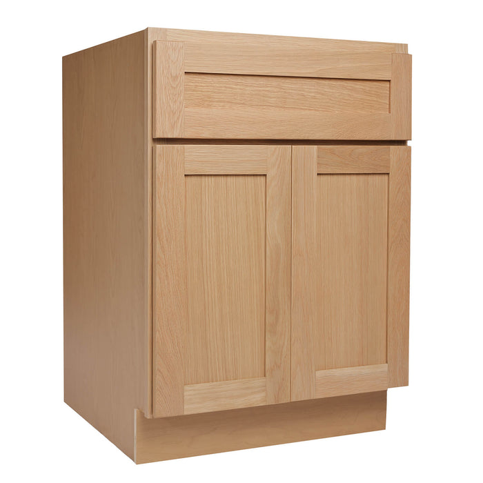 White Oak Wood Sink Base Cabinet 1