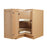 White Oak Wood Corner Lazy Susan Base Cabinet 1