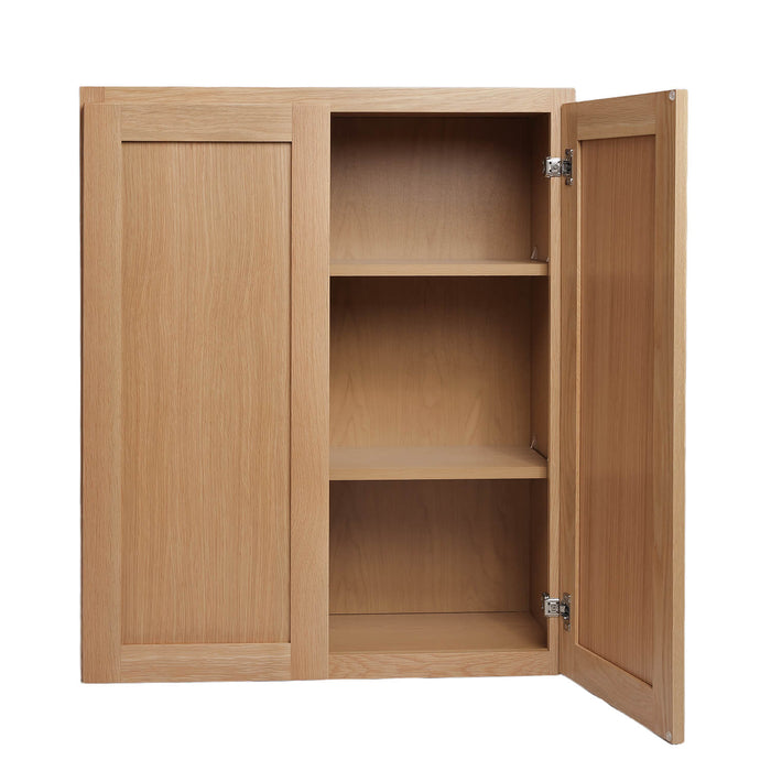 White Oak Wood Wall Cabinet 1