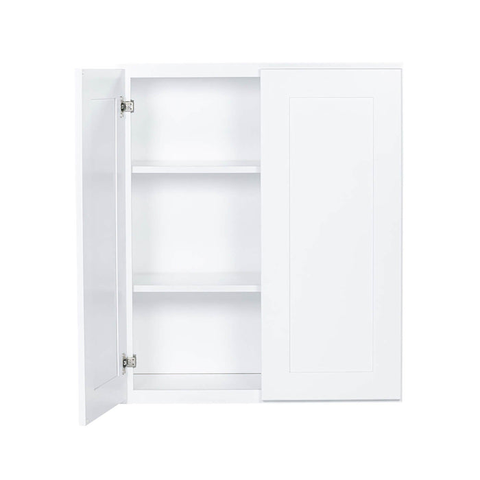 Shaker White Wood Wall Cabinet 1