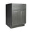 Ash Gray Wood Sink Base Cabinet 1